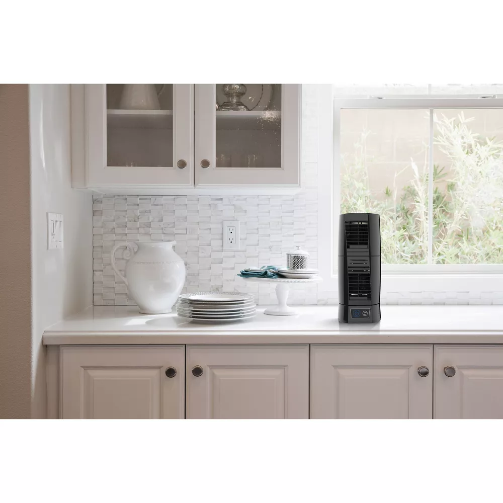 2 Speed Desktop Oscillating Tower Fan 360° Pivoting Head